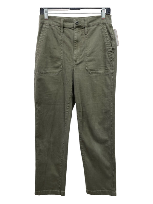Madewell Size 26 Army Green Cotton Button & Zip Carpenter Pocket Straight Pants Army Green / 26