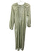 Hill House Size S White & Green Cotton Blend Lattice Print Open Back Dress White & Green / S