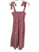 Maxwell and Geraldine Size S Red & White Cotton Striped Sleeveless Dress Red & White / S