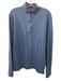 J Mclaughlin Size M Blue Cotton Solid Quarter Zip Sweatshirt Long Sleeve Shirt Blue / M