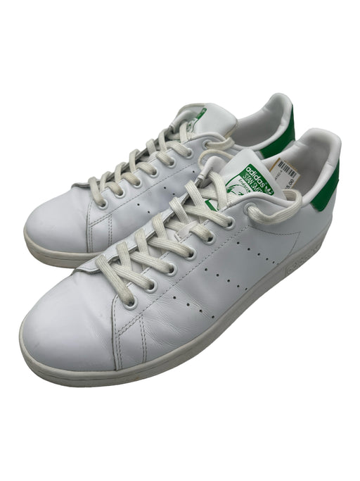Adidas Shoe Size 11 White & Green Canvas Low Top Men's Shoes 11