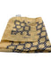 Polo Gold & Blue Silk Interlocking Men's Pocket Square Gold & Blue