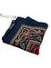 Polo Blue Silk Paisley Men's Pocket Square Blue
