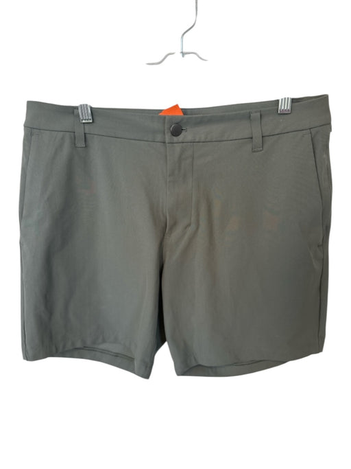 Lululemon Size 33 Green Recycled Polyester Solid Athletic Men's Shorts Green / 33