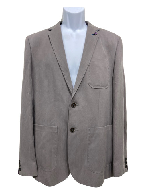 Ted Baker NWT Grey Lyocell Solid 2 Button Men's Blazer 4