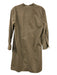 Theory Size 10 Olive Green Cotton Lace Up Long Sleeve Flap Pockets Dress Olive Green / 10