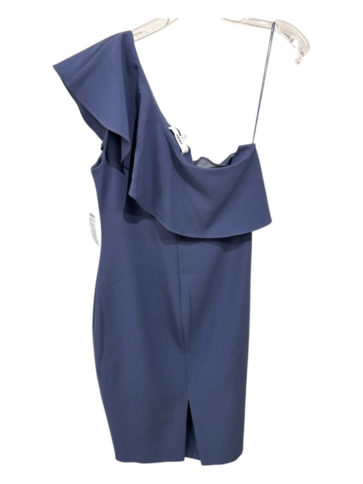 Likely Size 12 Periwinkle Blue Polyester Blend One Shoulder Ruffle Detail Dress Periwinkle Blue / 12