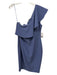 Likely Size 12 Periwinkle Blue Polyester Blend One Shoulder Ruffle Detail Dress Periwinkle Blue / 12