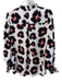 Crosby Size S White multi No Fabric Tag V Neck Abstract Long Sleeve Top White multi / S