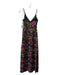 ASTR The Label Size S Black & Multi Polyester Floral Surplice Tulip Front Dress Black & Multi / S