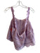 Loveshackfancy Size XL Lavender Cotton Square Neck Sleeveless Cropped Lace Top Lavender / XL