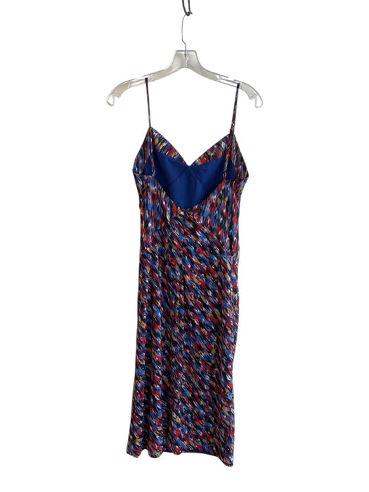 House of Harlow x Revolve Size S Navy & Multi Polyester V Neck Back Zip Dress Navy & Multi / S