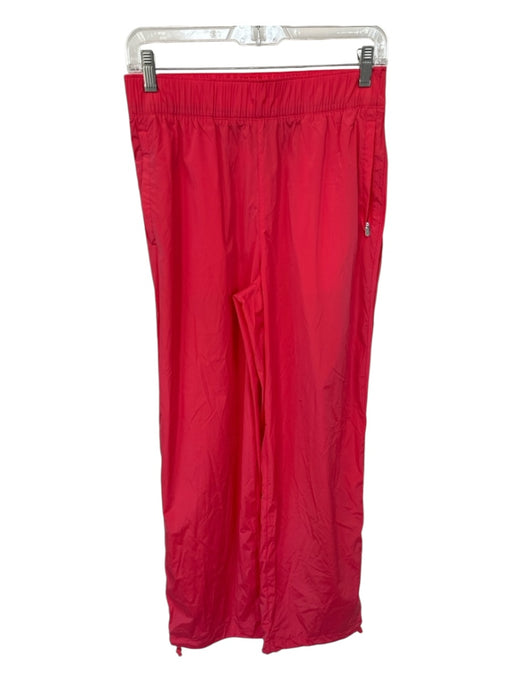 Athleta Size XS Coral Pink Nylon Blend Elastic Waist Wide Leg Athletic Pants Coral Pink / XS