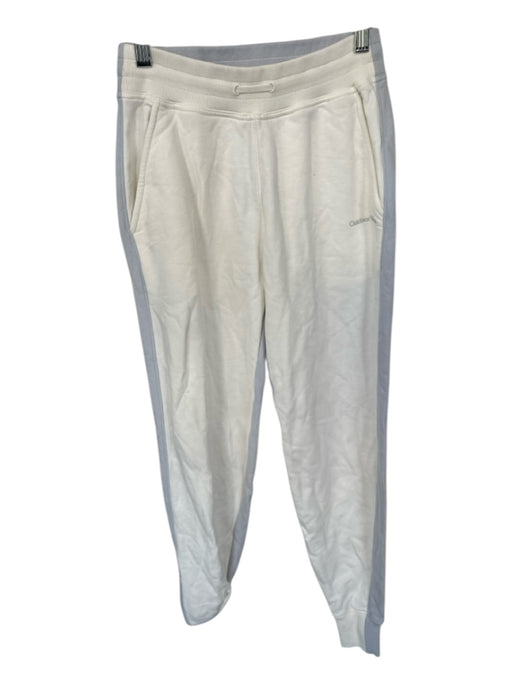 Outdoor Voices Size XS Cream & Gray Cotton Drawstring Color Block Jogger Pants Cream & Gray / XS