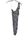 House of Harlow Size S Cream & Navy Nylon Blend One Shoulder Flowers Maxi Dress Cream & Navy / S