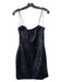 Likely Size 4 Navy Blue Polyester Sequin Mini Spaghetti Strap Dress Navy Blue / 4