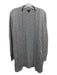 Theory Size S/P Gray Cahsmere Open Front Pockets Long Sleeve Cardigan Gray / S/P