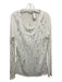 IRO Size M White Linen Distressed Heathered Long Sleeve Top White / M