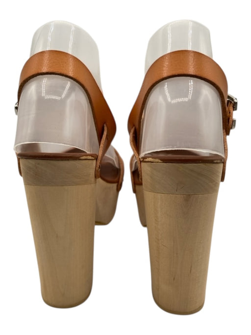 Free People Shoe Size 8 Tan & beige Leather Straps Slingback Sandals Tan & beige / 8