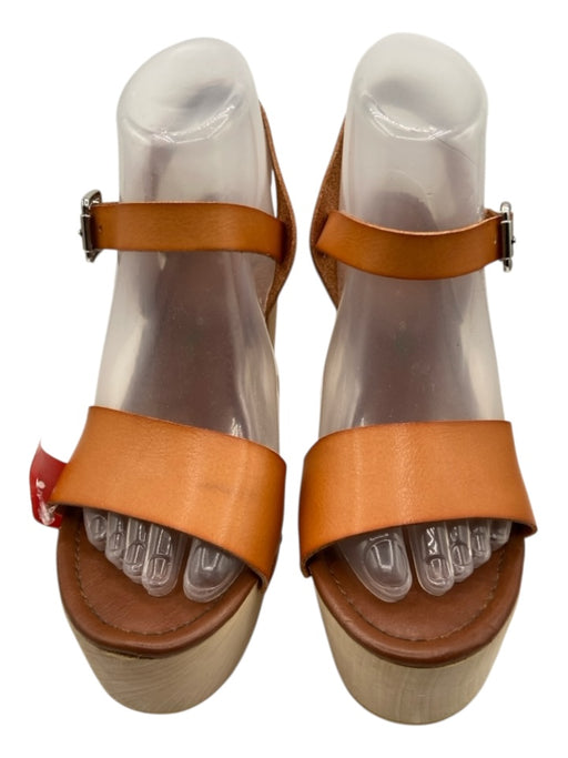 Free People Shoe Size 8 Tan & beige Leather Straps Slingback Sandals Tan & beige / 8