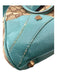 Gucci Blue & Beige Canvas & Leather Guccisima Double Top Handle Clasp Detail Bag Blue & Beige / S