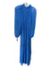 Zadig & Voltaire Size S Blue Viscose Sheer Ruffle Detail V Neck Maxi Dress Blue / S