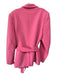 Maggie Marilyn Size 8 Pink Wool Long Sleeve embossed Open Front Sash Inc Jacket Pink / 8