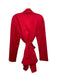 AZI Size XL Red Viscose Blend Long Sleeve Open Front Sash Inc Jacket Red / XL