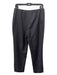 Chanel Size 42 Black Wool Blend Tapered Straight Leg Pleated Logo Pants Black / 42