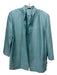 Linda Allard Ellen Tracy Size M/L Light Teal Silk Long Sleeve Open Front Jacket Light Teal / M/L