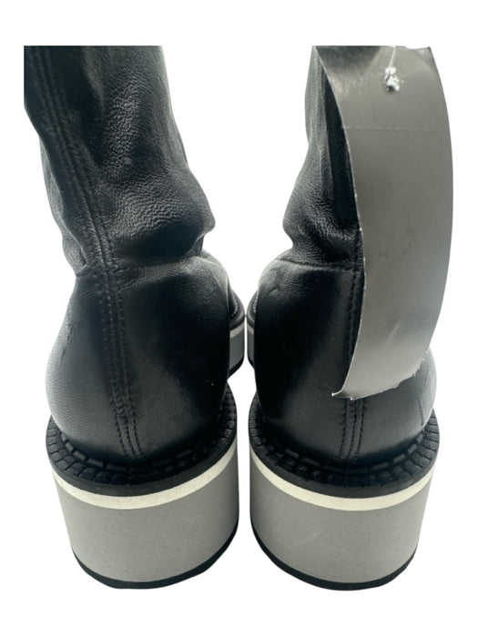 Clergerie Shoe Size 41.5 Black, White & Gray Leather Platform Foam Sole Sneakers Black, White & Gray / 41.5