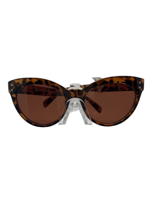 Saint Owen x Curateur Brown Acetate Gradient Tortoise Cat Eye Sunglasses Brown