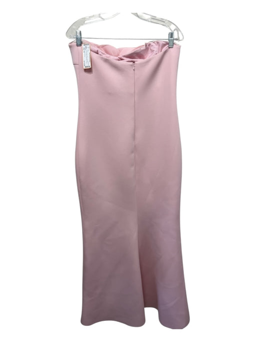 Badgley Mischka Size 10 Light Pink Polyester Blend Neoprene Strapless Gown Light Pink / 10