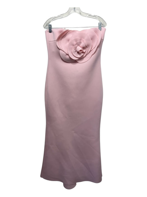 Badgley Mischka Size 10 Light Pink Polyester Blend Neoprene Strapless Gown Light Pink / 10