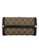 Gucci Brown & Tan Canvas Leather trim Guccissima Multi pocket Bifold Wallets Brown & Tan