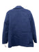 Ellen Tracy Size L Navy Blue Polyester Two Button Pockets Long Sleeve Jacket Navy Blue / L