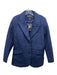 Ellen Tracy Size L Navy Blue Polyester Two Button Pockets Long Sleeve Jacket Navy Blue / L