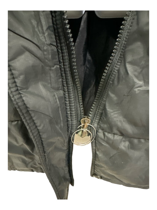 Fendi Size XS / 34 Black Polyamide Zucca Monogram Cargo Pockets Zip & Snap Coat Black / XS / 34