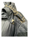 Fendi Size XS / 34 Black Polyamide Zucca Monogram Cargo Pockets Zip & Snap Coat Black / XS / 34