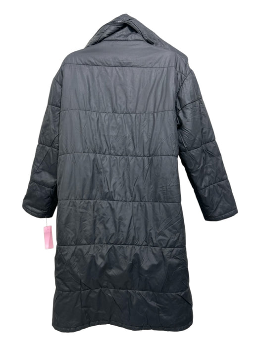 Fendi Size XS / 34 Black Polyamide Zucca Monogram Cargo Pockets Zip & Snap Coat Black / XS / 34