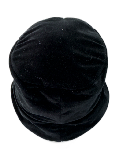 Prada Black Velour GHW Bucket Hat Hat Black / M