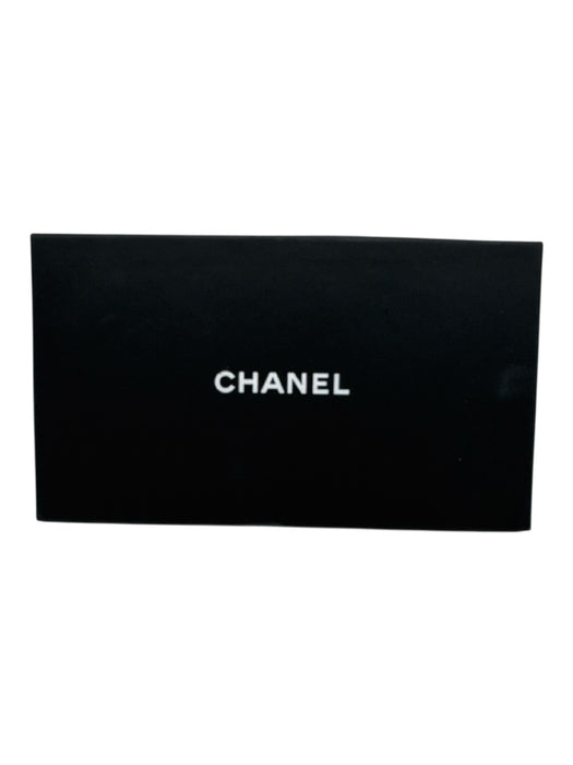 Chanel Black Leather Quilted Zip Around SHW Wallets Black