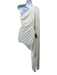 Norma Kamali Size M/38 White Polyester & Spandex One Shoulder Ruched Midi Dress White / M/38