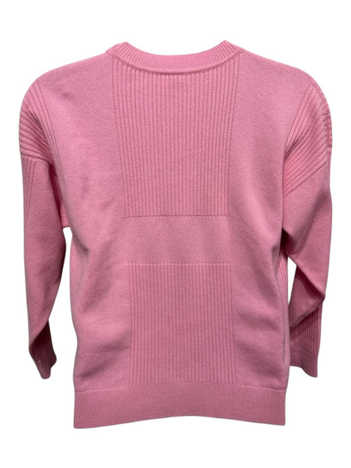 Hermes Size 36 Pink Cashmere Long Sleeve Rib Knit Sweater Pink / 36