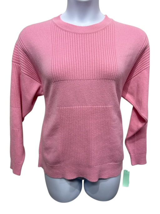 Hermes Size 36 Pink Cashmere Long Sleeve Rib Knit Sweater Pink / 36