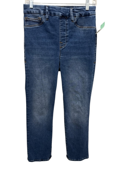 Good American Size M Medium Wash Cotton & Elastane Denim Jegging Jeans Medium Wash / M
