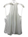 Ramy Brook Size L White & Gold Polyester Satin Sleeveless Metal detail Top White & Gold / L