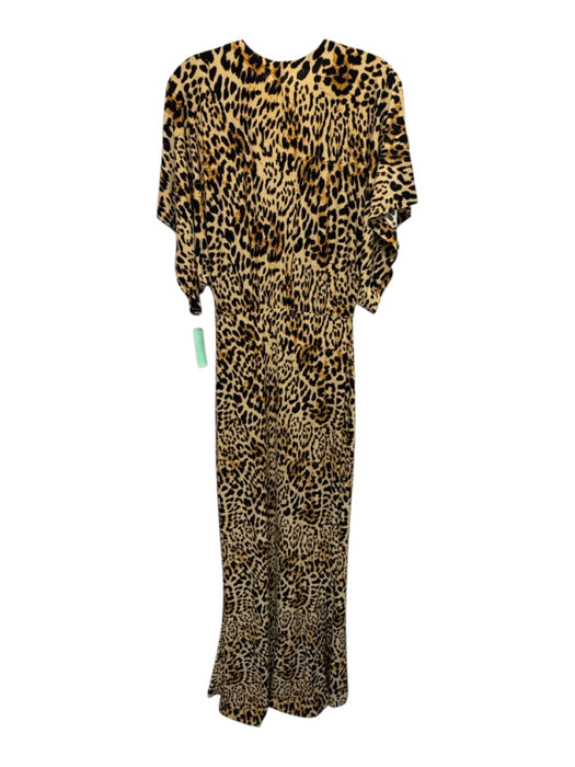 Norma Kamali Size S/36 Beige, Black, Multi Polyester & Spandex Maxi Dress Beige, Black, Multi / S/36