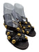Gucci Shoe Size 40 Dark Brown & Bronze Leather Peep Toe Studs High Heel Sandals Dark Brown & Bronze / 40