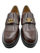 Valentino Garavani Shoe Size 41 Brown Leather gold logo Foam Sole Loafers Brown / 41